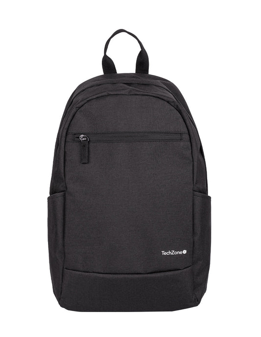 Mochila TechZone Easy Lite Negro con Compartimiento para Laptop de 15.6"