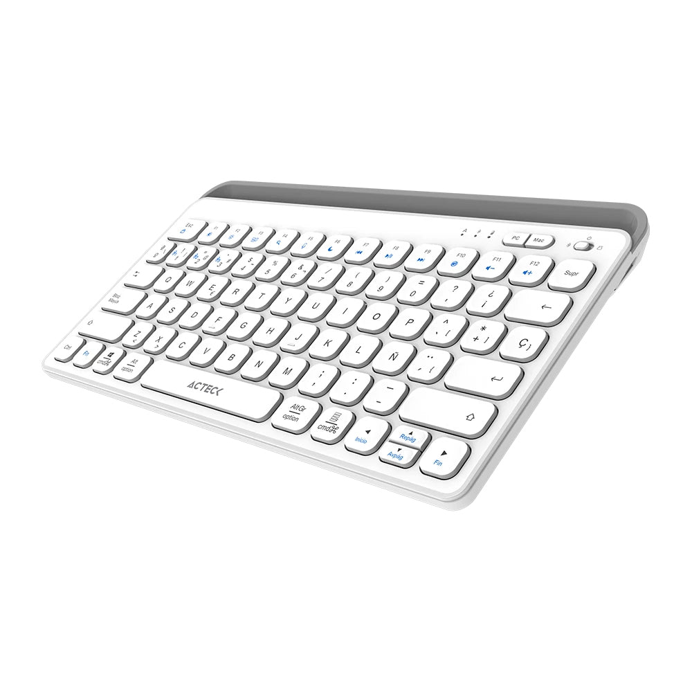 Teclado Acteck Inspire Trek TI737 65% Inalámbrico RF Inalámbrico Bluetooth Blanco Español