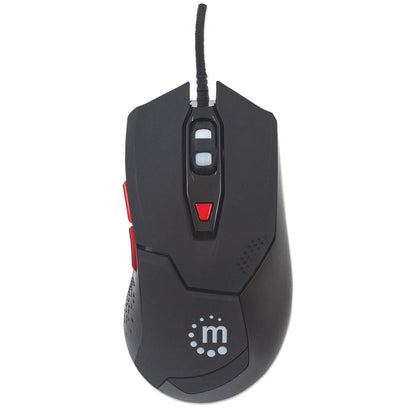 Manhattan 176071 ratón Juego Ambidiestro USB tipo A 2400 DPI