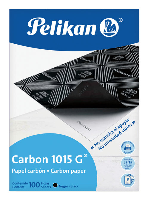 Papel Carbón Pelikan Carta 1015 G Negro C/100 Hojas
