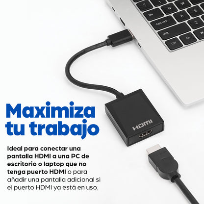 Manhattan 153690 adaptador gráfico USB Negro