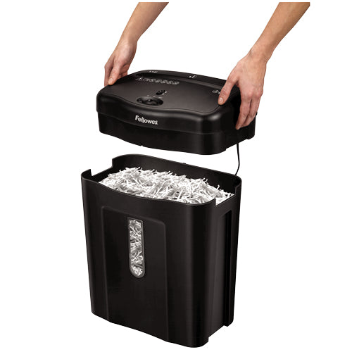 Trituradora Fellowes Powershred 11C Corte Cruzado 11 Hojas 4.8 Galones Color Negro