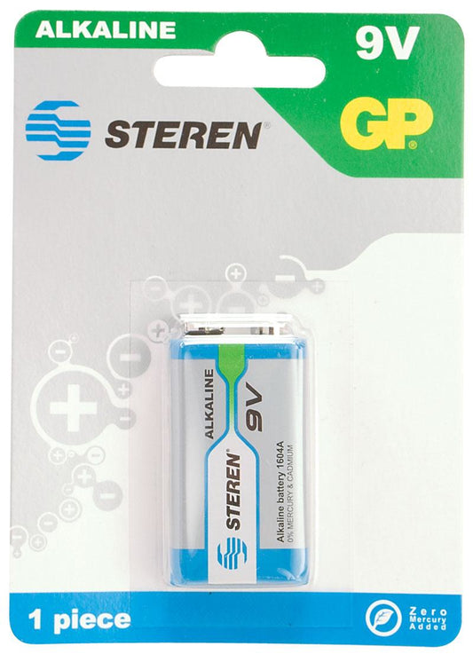 Pilas Steren Alcalina Cuadrada 9V 1 Pza