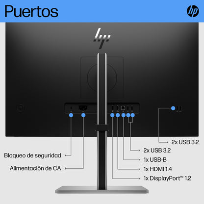 Monitor HP 27" E27 G5 FHD Resolución 1920x1080 Panel IPS