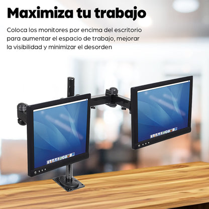 Manhattan 420808 soporte para pantalla plana 68.6 cm (27") Negro