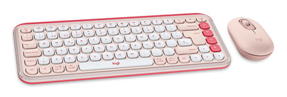 Logitech 920-013053 teclado Ratón incluido Universal Bluetooth QWERTY Español Rosa