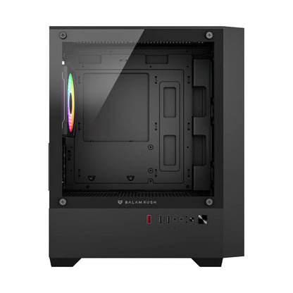 Gabinete Gamer Balam Rush Compact Mini Torre Nitrox Edge Pro Crystal 4900C Negro