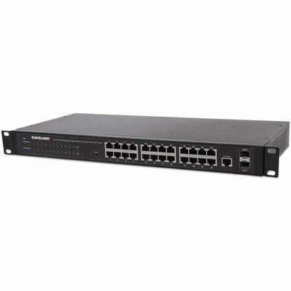 Intellinet 560917 dispositivo de redes Gestionado Gigabit Ethernet (10/100/1000) 1U Negro