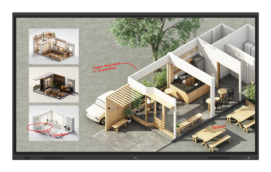Pantalla Interactiva LG 86" Digital Signage 86TR3DQ Touch 4k UHD 3840×2160