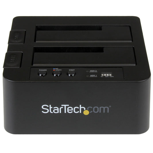 StarTech.com SDOCK2U313R duplicador de datos o soporte Duplicador de discos duros Negro 2 copias