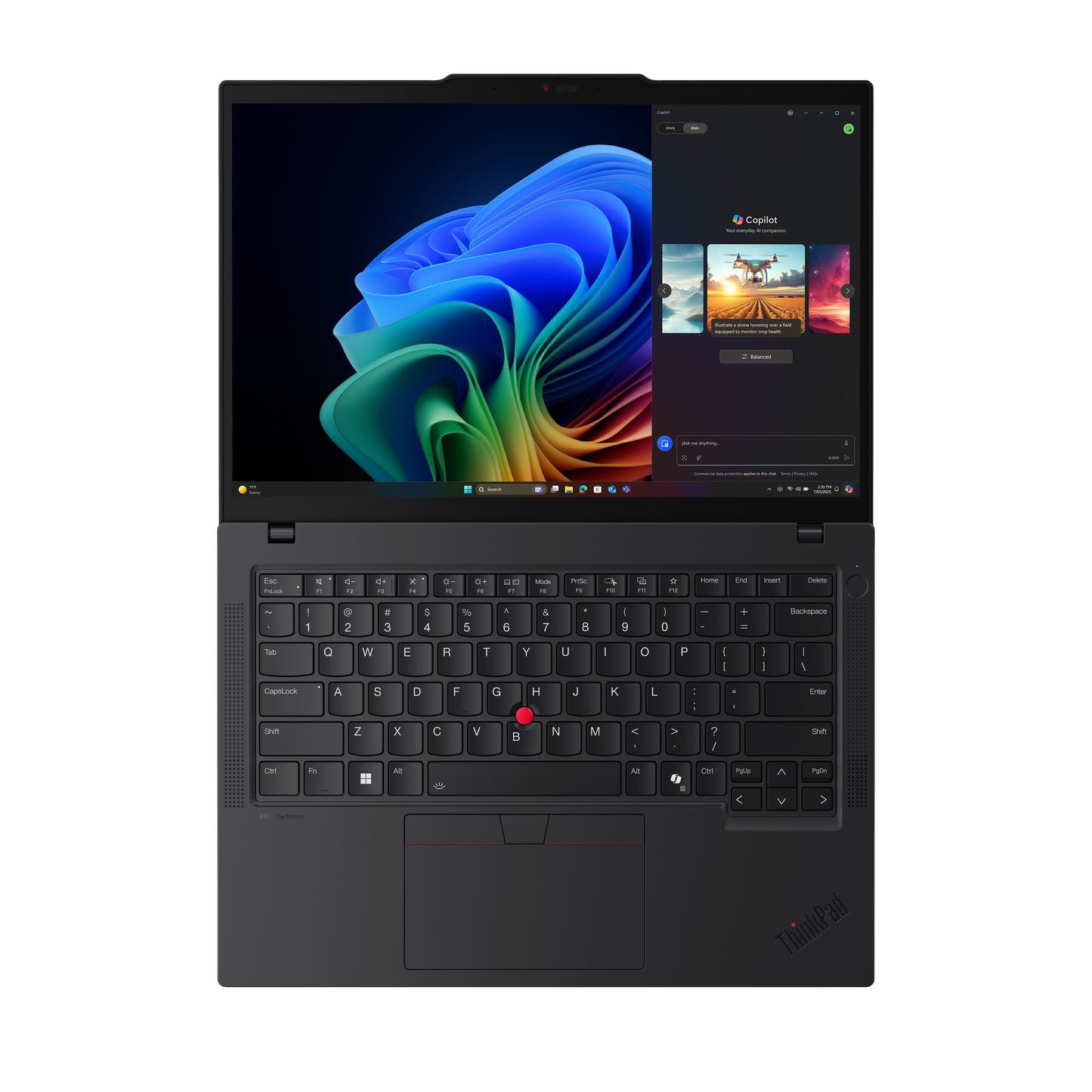 Lenovo ThinkPad T14 Gen 6 (AMD) Copilot+ PC AMD Ryzen AI 7 PRO 350 Computadora portátil 35.6 cm (14") WUXGA 32 GB DDR5-SDRAM 1 TB SSD Wi-Fi 7 (802.11be) Windows 11 Pro Español Negro
