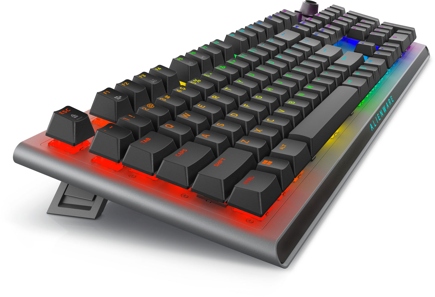 Alienware AW920K teclado Juego USB + RF Wireless + Bluetooth QWERTY Inglés de EE.UU. Gris