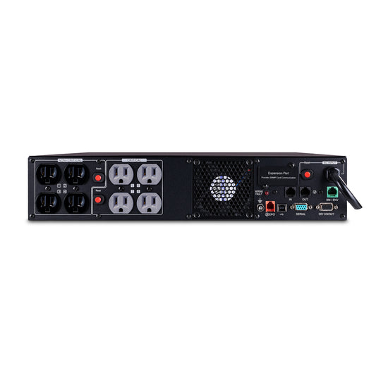 UPS CyberPower PR1000RT2U de línea interactiva, 1 kVA / 1000 W, 8 salidas NEMA 5-15R, 2U, negro