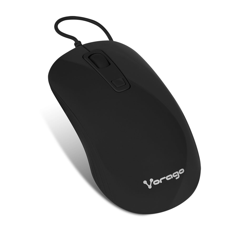 Mouse Vorago Mo-102 Negro Optico Alambrico 1000/1600 Dpis u