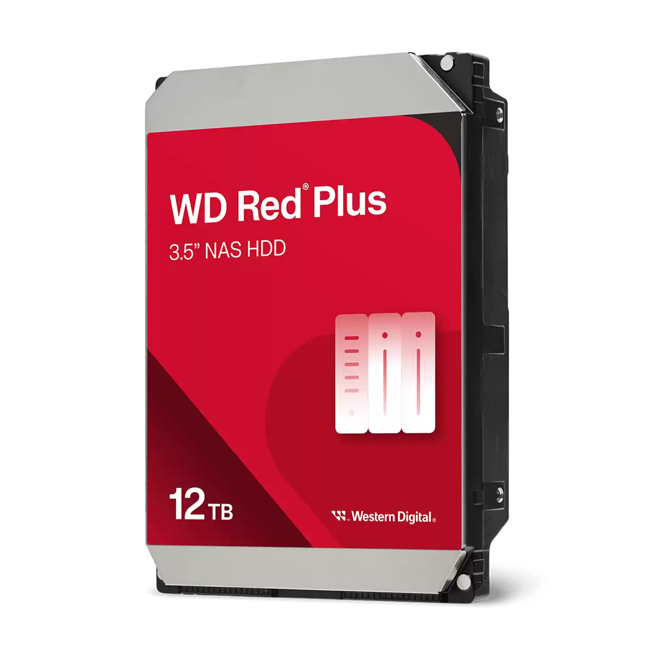 Disco Duro Western Digital 12TB Red Plus NAS SATA 3.5 pulgadas up to 260MB/s 7200 rpm - caché 512MB