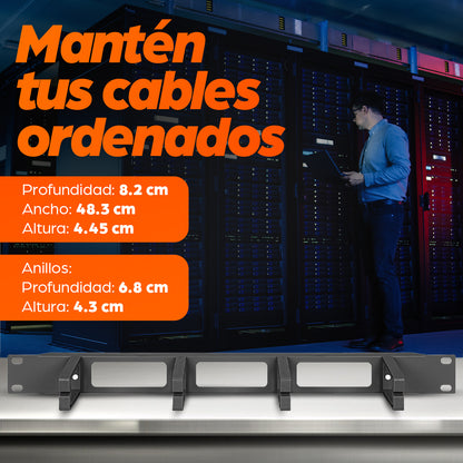 Intellinet 711074 accesorio para rack Panel de gestión de cables