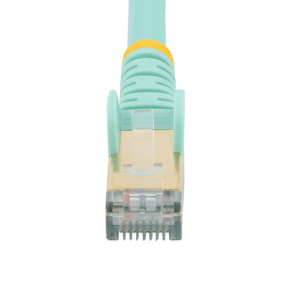 StarTech.com C6ASPAT7AQ cable de red Turquesa 2.133 m Cat6a