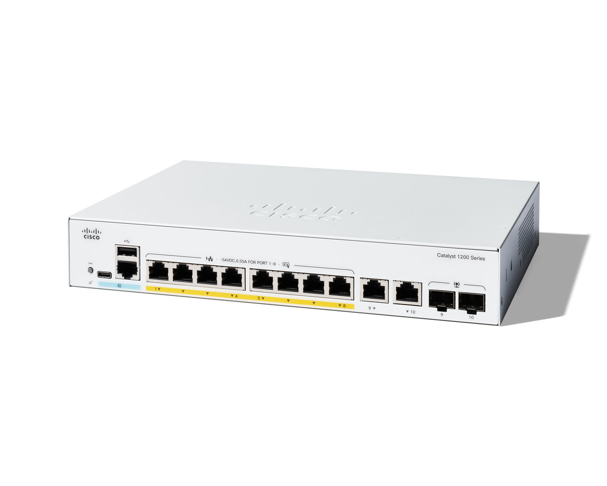 Cisco C1200-8P-E-2G dispositivo de redes Gestionado L2/L3 Gigabit Ethernet (10/100/1000) Blanco