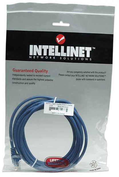 Cable Intellinet Red Cat5e UTP RJ45 M-M 7.5m Color Azul