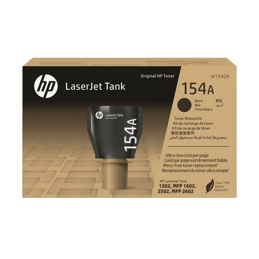 Kit Recarga Tóner HP LaserJet 154A Tanque Color Negro