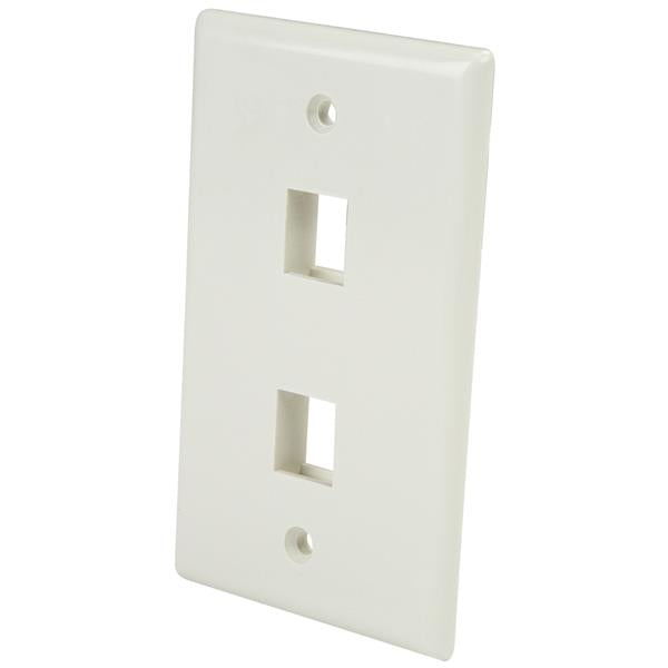 StarTech.com PLATE2WH placa de pared o cubierta de interruptor Blanco