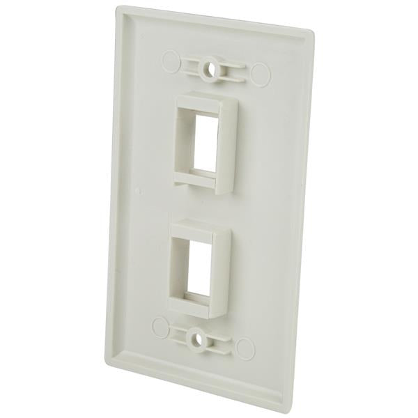 StarTech.com PLATE2WH placa de pared o cubierta de interruptor Blanco