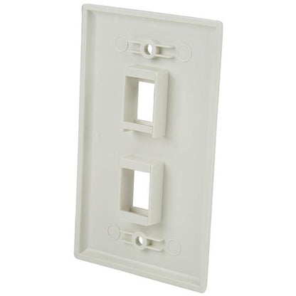 StarTech.com PLATE2WH placa de pared o cubierta de interruptor Blanco