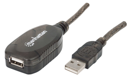 Cable Manhattan USB 2.0 Alta Velocidad Extensión Activa 20m Color Negro