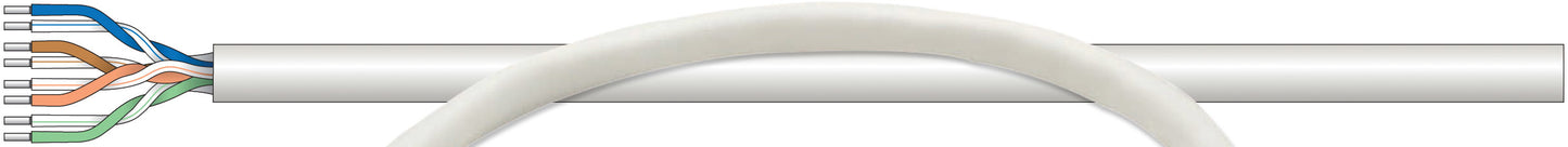 Bobina Cable Intellinet UTP Red Cat5e Rollo Cobre 305m Sólido Color Gris