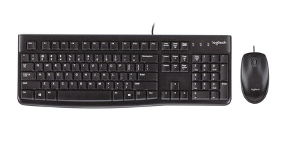 Teclado y Mouse Logitech MK120 Alámbrico USB Color Negro