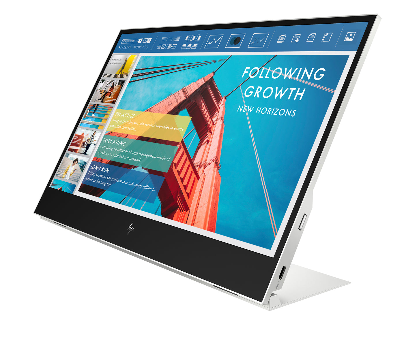 Monitor HP 14" E14 G4 Portátil FHD Resolución 1920x1080 Panel IPS
