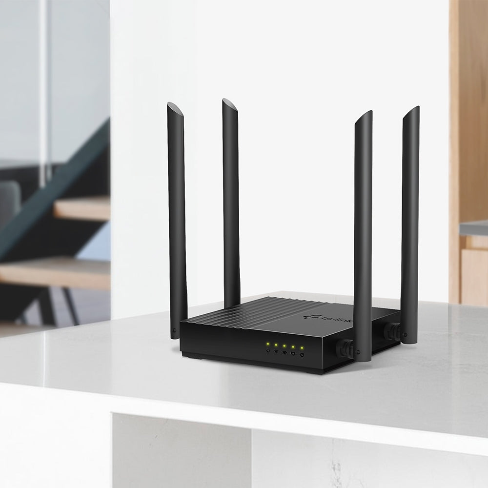 Router Gigabit Tp-link MU-MIMO inalámbrico C1200 867 Mbps en la banda de 5 GHz y 400 Mbps en la banda de 2.4 GHz