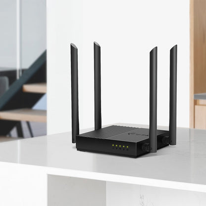 Router Gigabit Tp-link MU-MIMO inalámbrico C1200 867 Mbps en la banda de 5 GHz y 400 Mbps en la banda de 2.4 GHz