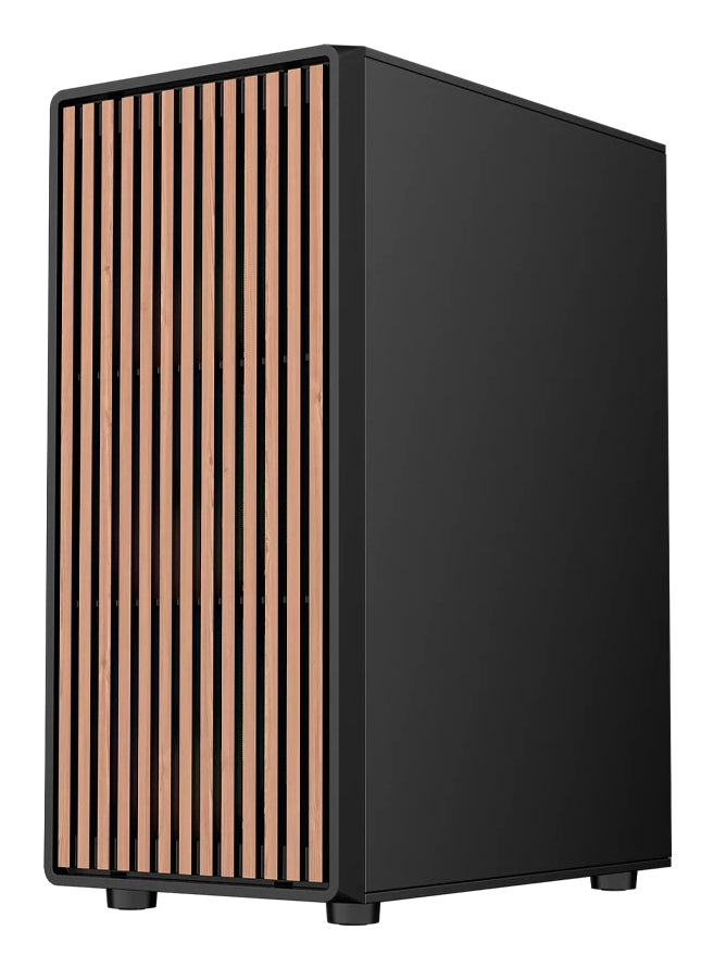 Gabinete Gamer Balam Rush Compact Media Torre Dragonfly Wood GM580 / Negro