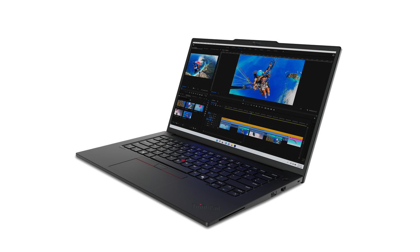 Lenovo ThinkPad P14s Gen 5 (Intel) Intel Core Ultra 7 155H Estación de trabajo móvil 36.8 cm (14.5") WUXGA 16 GB DDR5-SDRAM 512 GB SSD NVIDIA RTX 500 Ada Wi-Fi 6E (802.11ax) Windows 11 Pro Español Negro