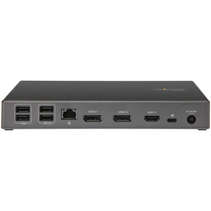 StarTech.com DK31C2DHSPD base para laptop o replicador de puertos Alámbrico USB 3.2 Gen 2 (3.1 Gen 2) Type-C Negro, Gris