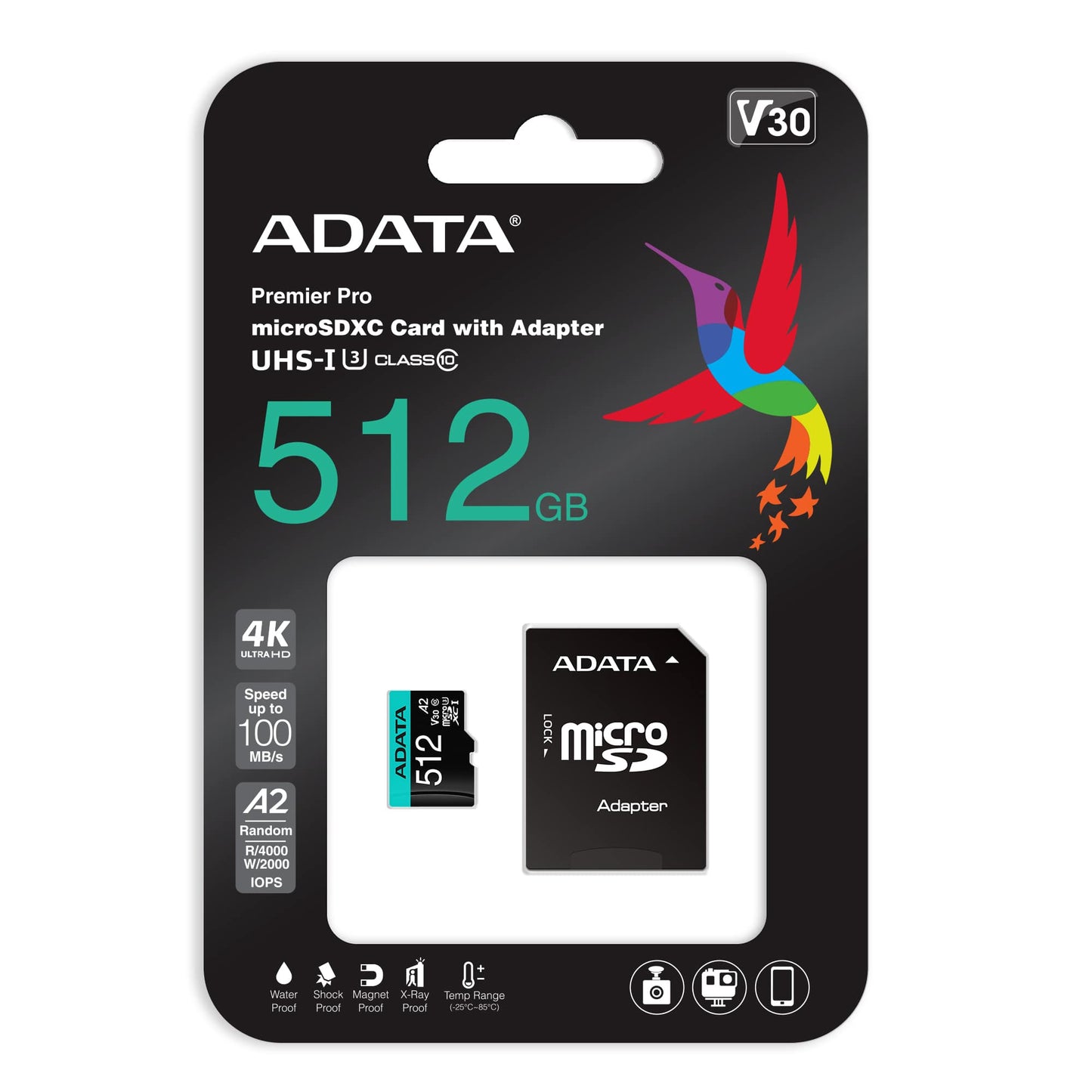 ADATA Premier Pro 512 GB MicroSDXC UHS Clase 10