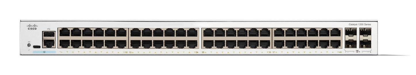 Cisco C1200-48T-4X dispositivo de redes Gestionado L2/L3 Gigabit Ethernet (10/100/1000) Blanco