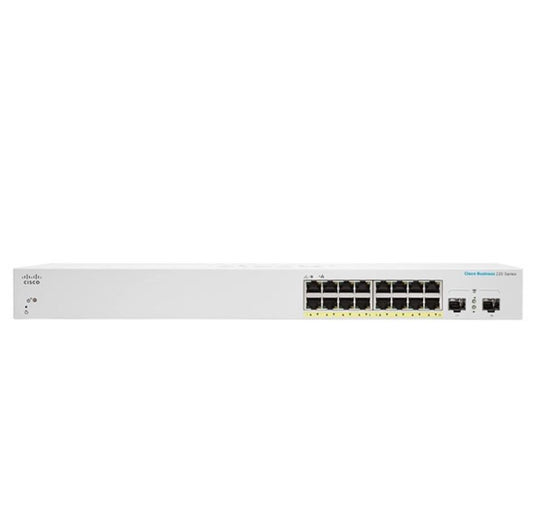 Cisco CBS220-16P-2G Gestionado L2 Gigabit Ethernet (10/100/1000) Energía sobre Ethernet (PoE) Blanco