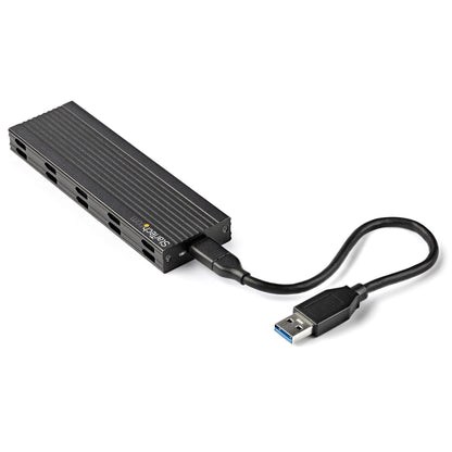 StarTech.com SM2E1BMU31C caja para disco duro externo Carcasa para SSD Negro
