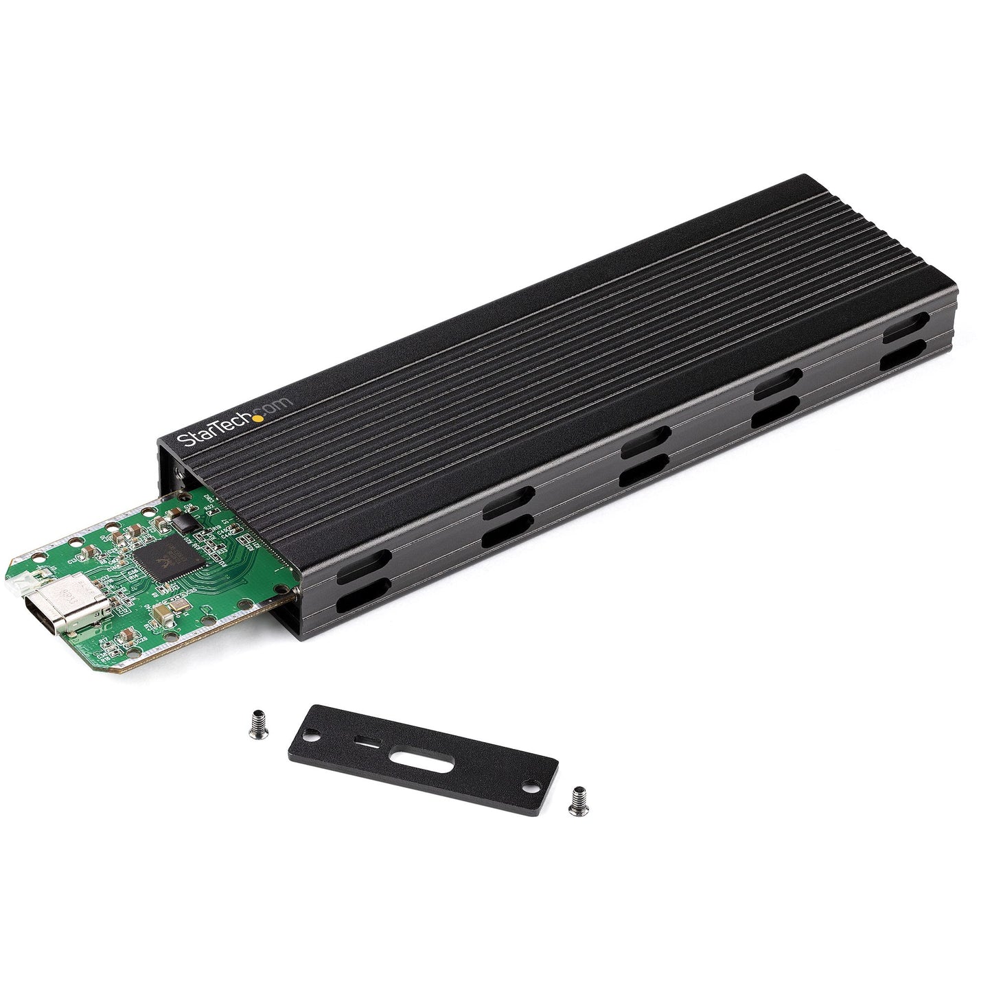 StarTech.com SM2E1BMU31C caja para disco duro externo Carcasa para SSD Negro