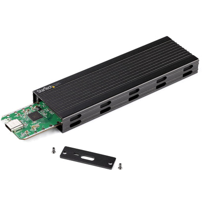 StarTech.com SM2E1BMU31C caja para disco duro externo Carcasa para SSD Negro