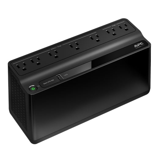 APC BE600M1-LM sistema de alimentación ininterrumpida (UPS) 0.6 kVA 330 W 7 salidas AC
