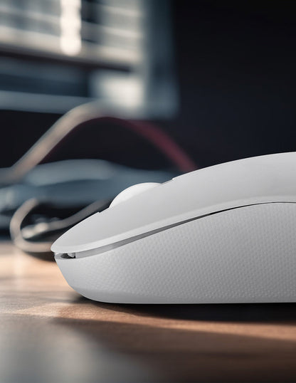 Mouse inalámbrico Blanco Armor recargable  wireless TechZone