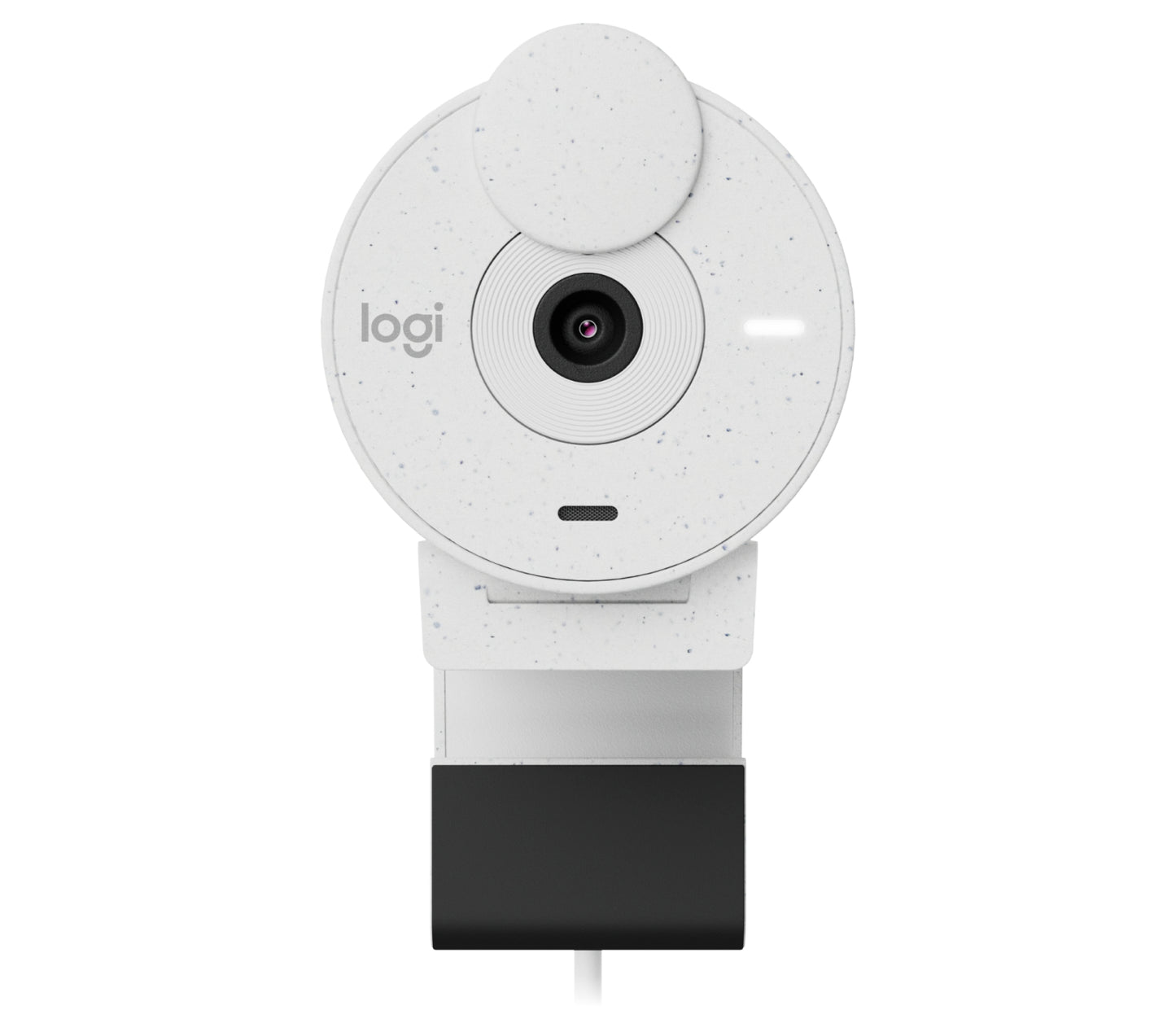 Cámara Web Logitech Brio 300 1080p USB-C con Corrección Iluminación Automática Micrófono Color Blanco Crudo