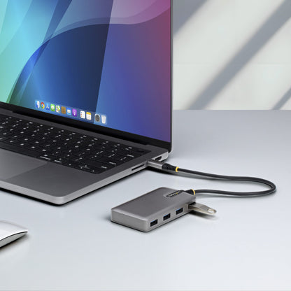 StarTech.com 5G4AC-USB-C-HUB nodo concentrador USB 3.2 Gen 1 (3.1 Gen 1) Type-C 5000 Mbit/s Gris