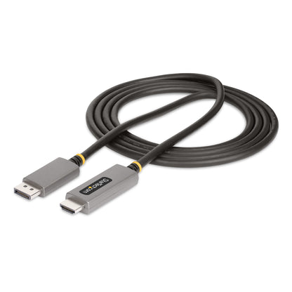 StarTech.com 133DISPLAYPORTHDMI21 adaptador de cable de vídeo Negro, Plata