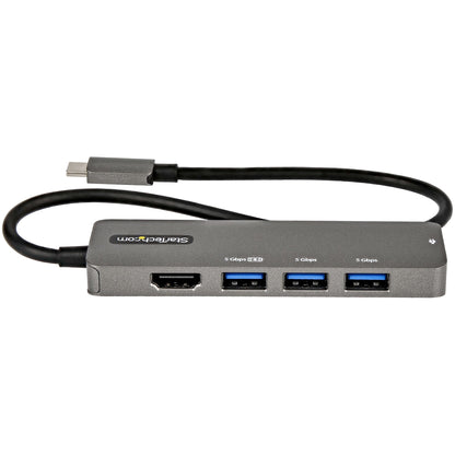 StarTech.com DKT30CHPD3 base para laptop o replicador de puertos USB 3.2 Gen 1 (3.1 Gen 1) Type-C Negro, Gris