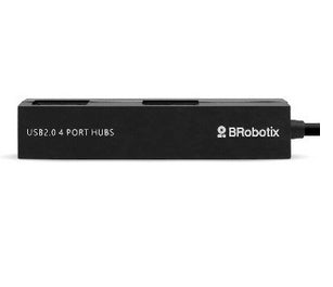 BRobotix 497677 nodo concentrador USB 2.0 480 Mbit/s Negro