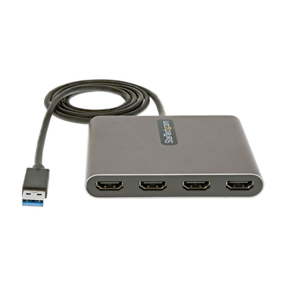 StarTech.com USB32HD4 adaptador gráfico USB 1920 x 1080 Pixeles Gris